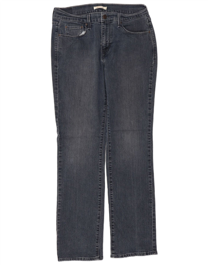 Женские прямые джинсы LEVI'S 505 США 8 Средний W29 L32 Темно-синий хлопок