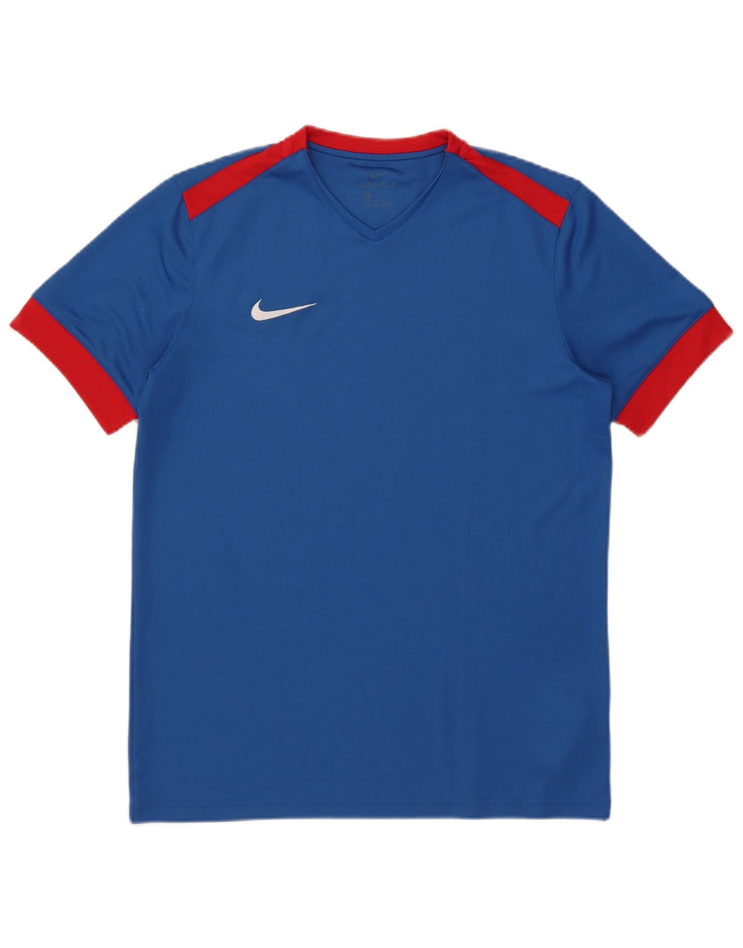 Мужская футболка NIKE Dri Fit, большой синий полиэстер с цветными блоками