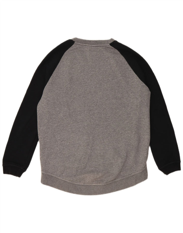 Мужской свитшот с рисунком Nike, маленький серый хлопковый джемпер с цветными блоками