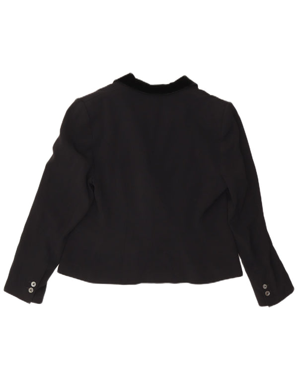 Женский двубортный пиджак Karen Millen UK 16, большой черный вискоза