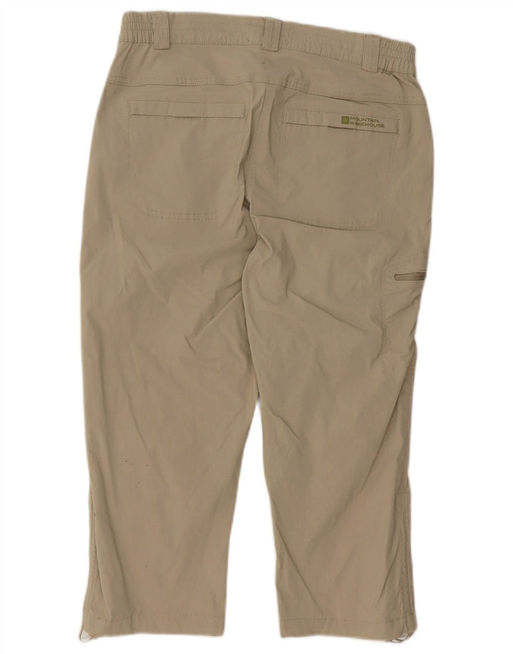 Женские брюки-капри Mountain Warehouse UK 12, средние W30 L19, бежевые