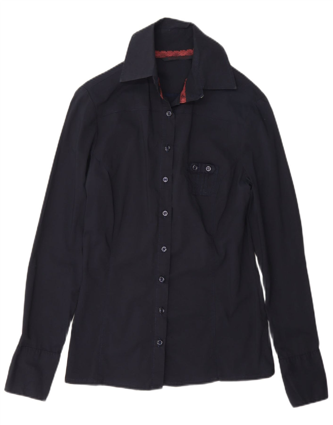 Рубашка женская Silvian Heach UK 12 Medium Navy Blue