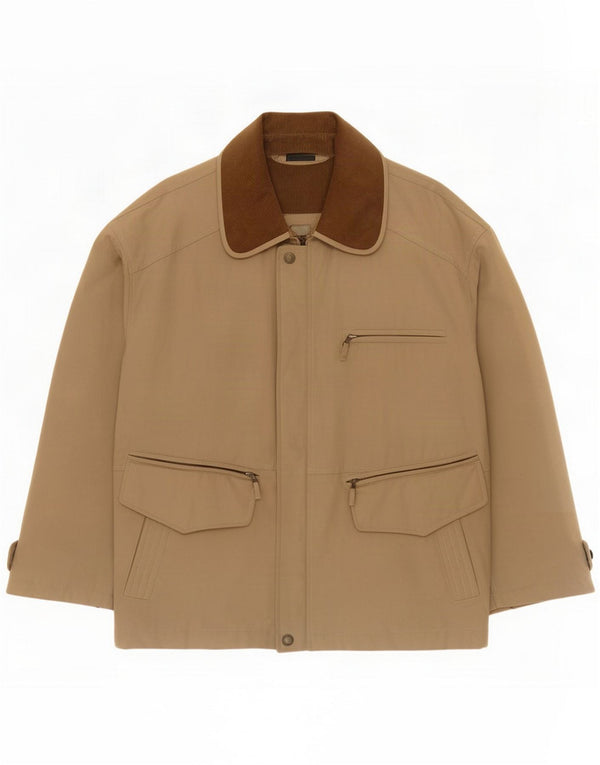 Lancetti Мужская куртка UK 48 4XL Бежевый хлопок