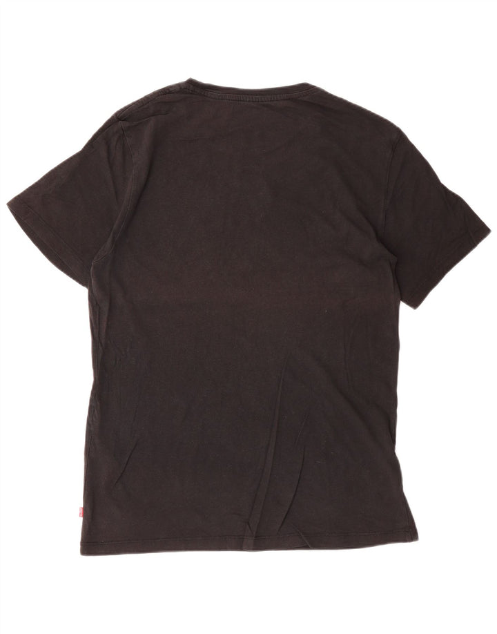 LEVI'S Mens Graphic T-Shirt Top Small Black Cotton Classic