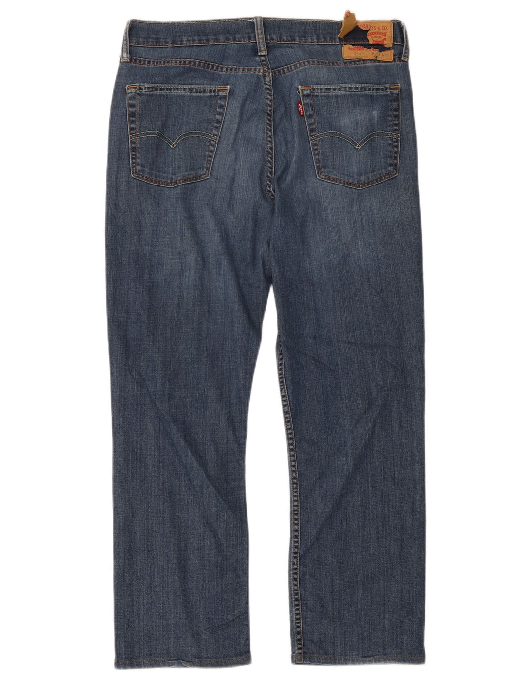 Мужские прямые джинсы Levi's 514 W34 L32 синие, хлопок