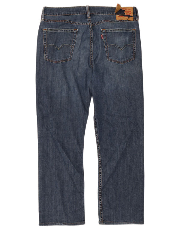 Мужские прямые джинсы Levi's 514 W34 L32 синие, хлопок