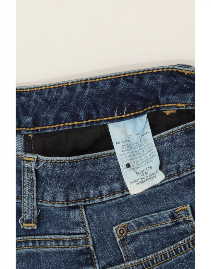 LEE Womens Regular Fit Mid Rise Denim Bermuda Shorts US 12 Large W32 Blue Vintage Lee and Second-Hand Lee from Messina Hembry 