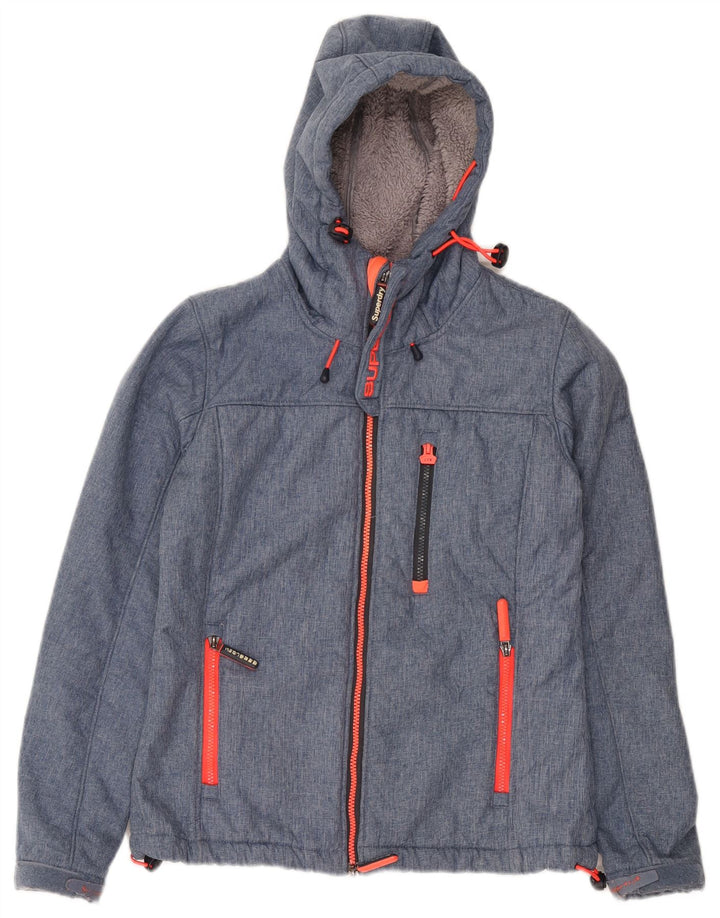 Женская ветровка с рисунком Superdry UK 14, средний синий