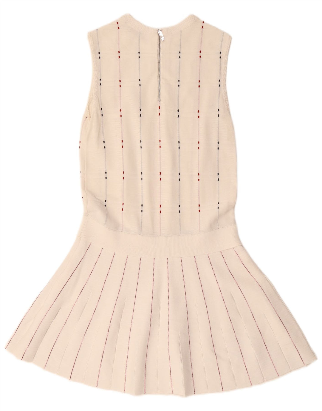 Женское платье без рукавов с заниженной талией Ted Baker, размер 1 XS, белое в полоску