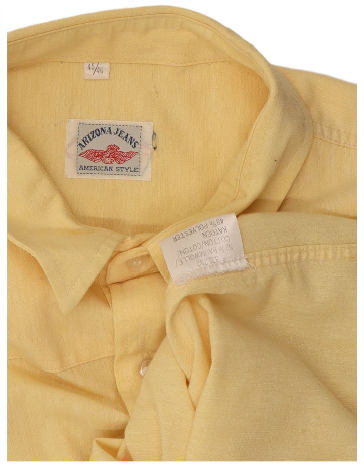 Мужская рубашка ARIZONA JEANS, размер 45/46 XL, желтый хлопок