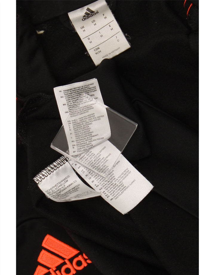 Мужской спортивный костюм ADIDAS, верхняя куртка, средний черный, полиэстер с цветными блоками