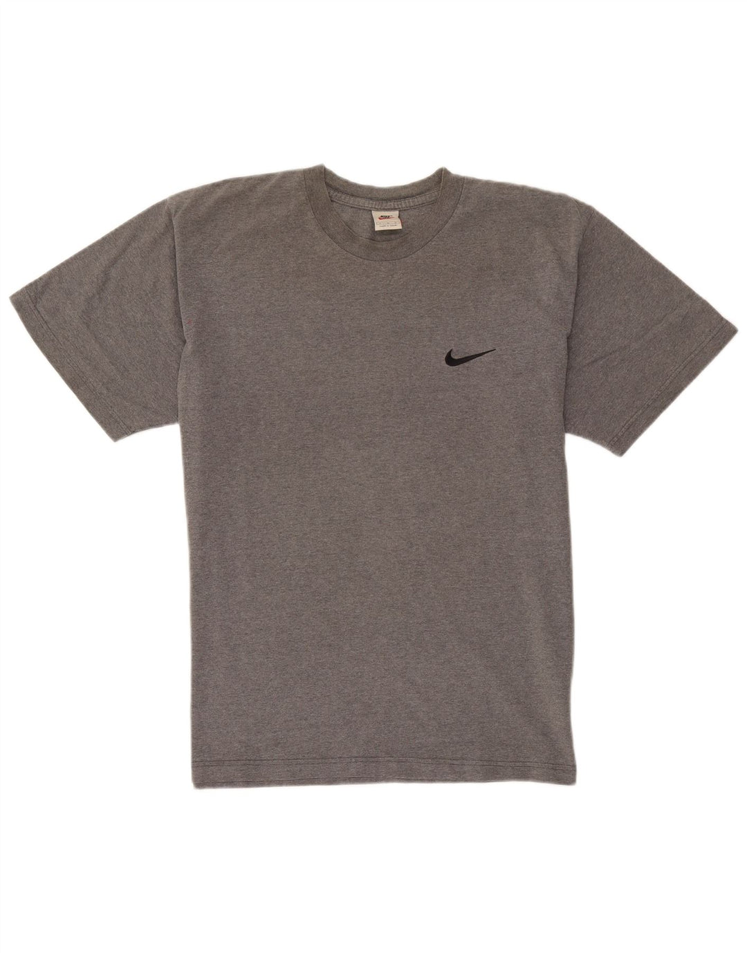 Мужская футболка Nike из хлопка среднего серого цвета с крапинками