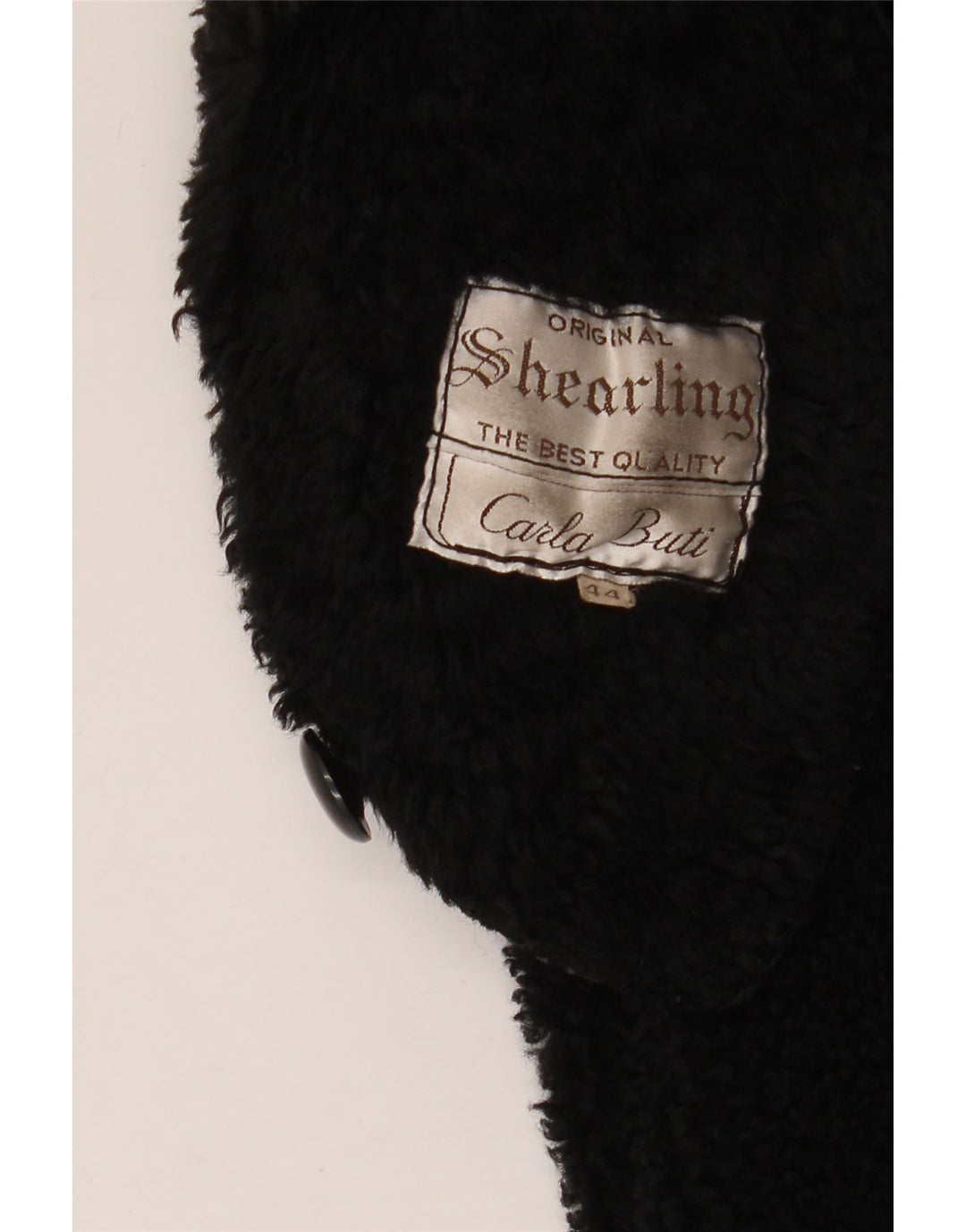 CARLA BUTI Женская дубленка оверсайз IT 44 Medium Black Shearling