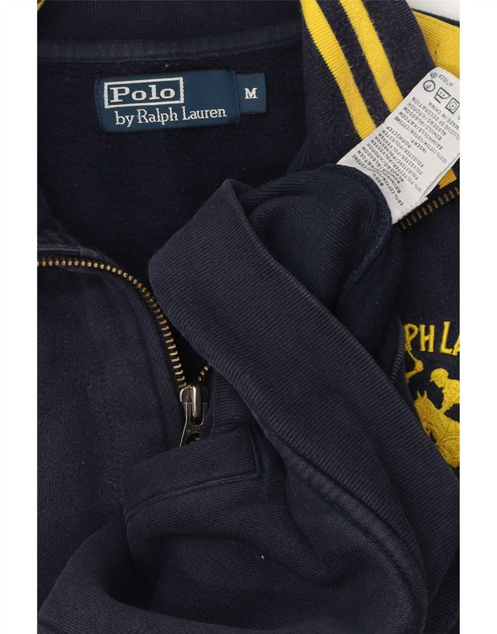 Мужской спортивный костюм Polo Ralph Lauren, верхняя куртка, средний темно-синий, с цветными блоками