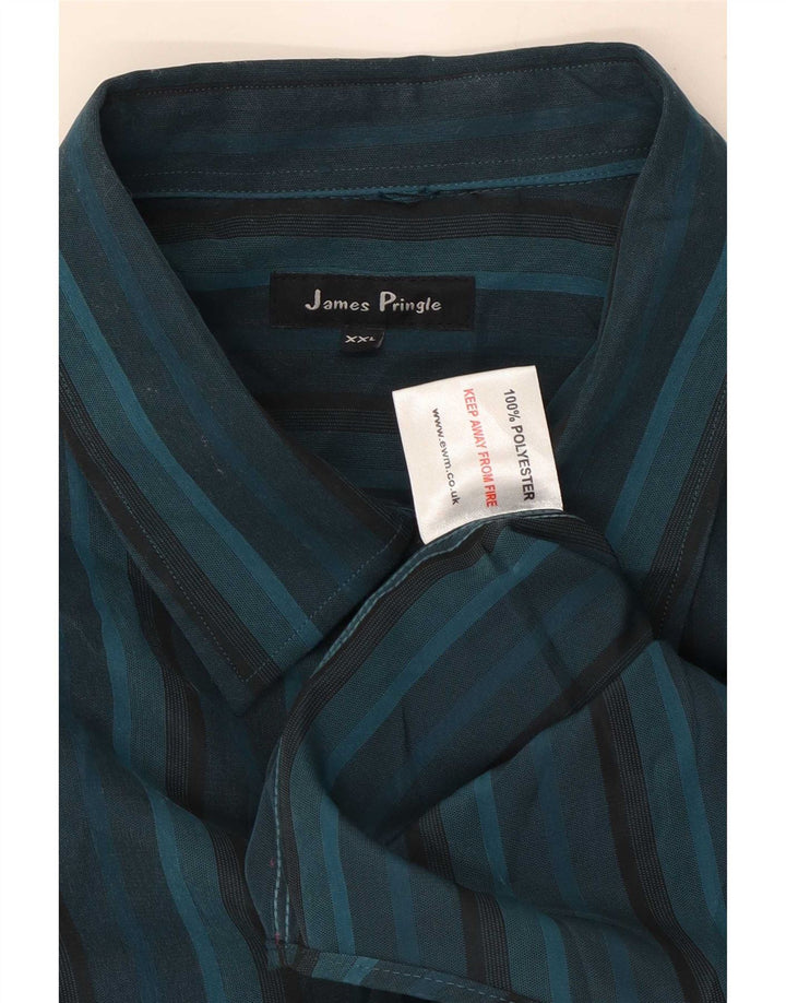 Мужская рубашка James Pringle 2XL, синяя полиэстер