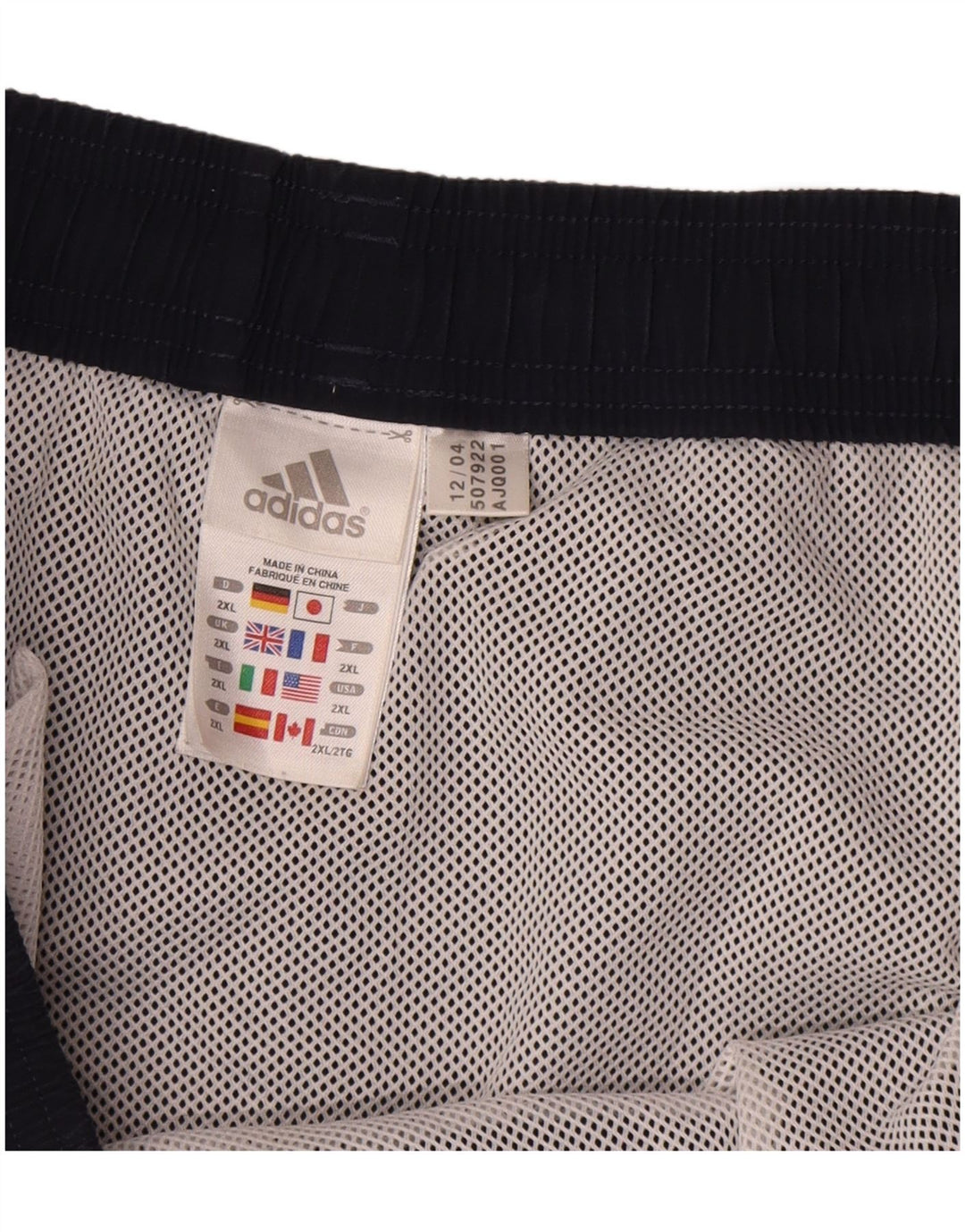 Мужские шорты для плавания Adidas 2XL темно-синие из полиэстера