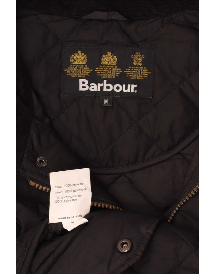 Мужская стеганая куртка Barbour UK 38, средний черный полиэстер