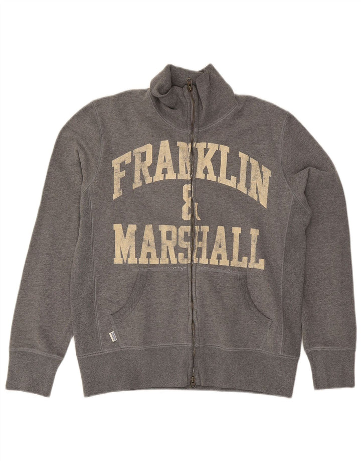 Мужской спортивный костюм Franklin & Marshall с графическим рисунком, маленькая серая хлопковая куртка