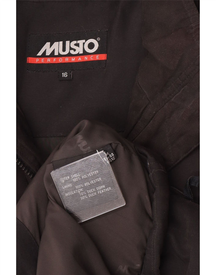 Женский утепленный жилет Musto UK 16, большой черный полиэстер