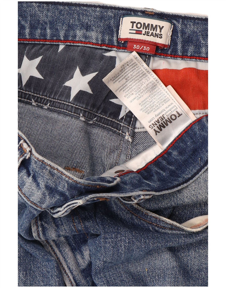 Мужские зауженные джинсы Tommy Hilfiger W30 L30 синие, хлопок