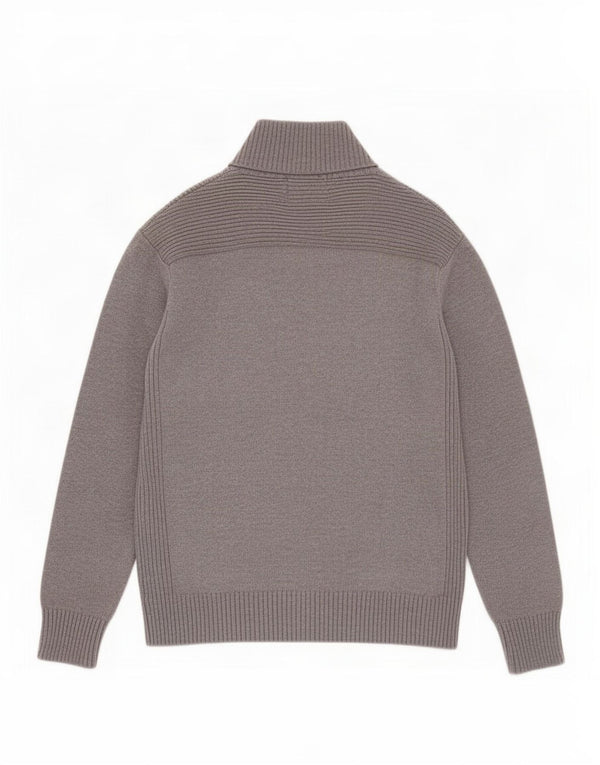 Мужской кардиган Jack & Jones, большой серый хлопковый свитер
