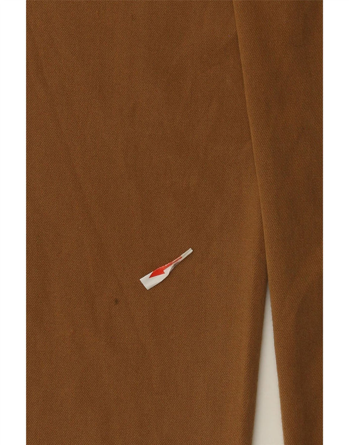 Женские укороченные брюки Zara, маленькие W26 L24, коричневые