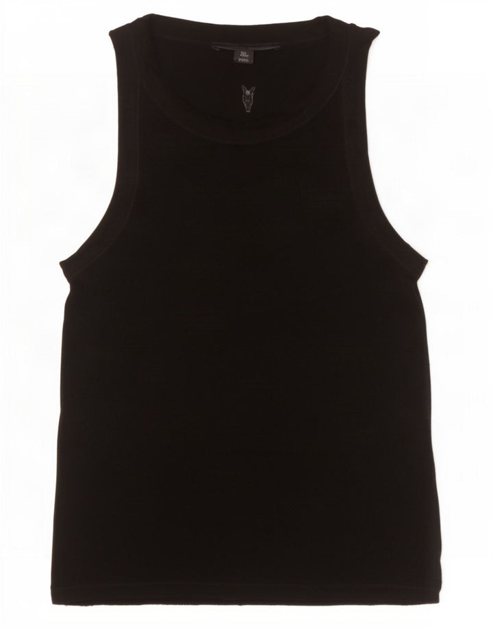 Женский жилет All Saints Top UK 10, маленький, черный, лиоцелл