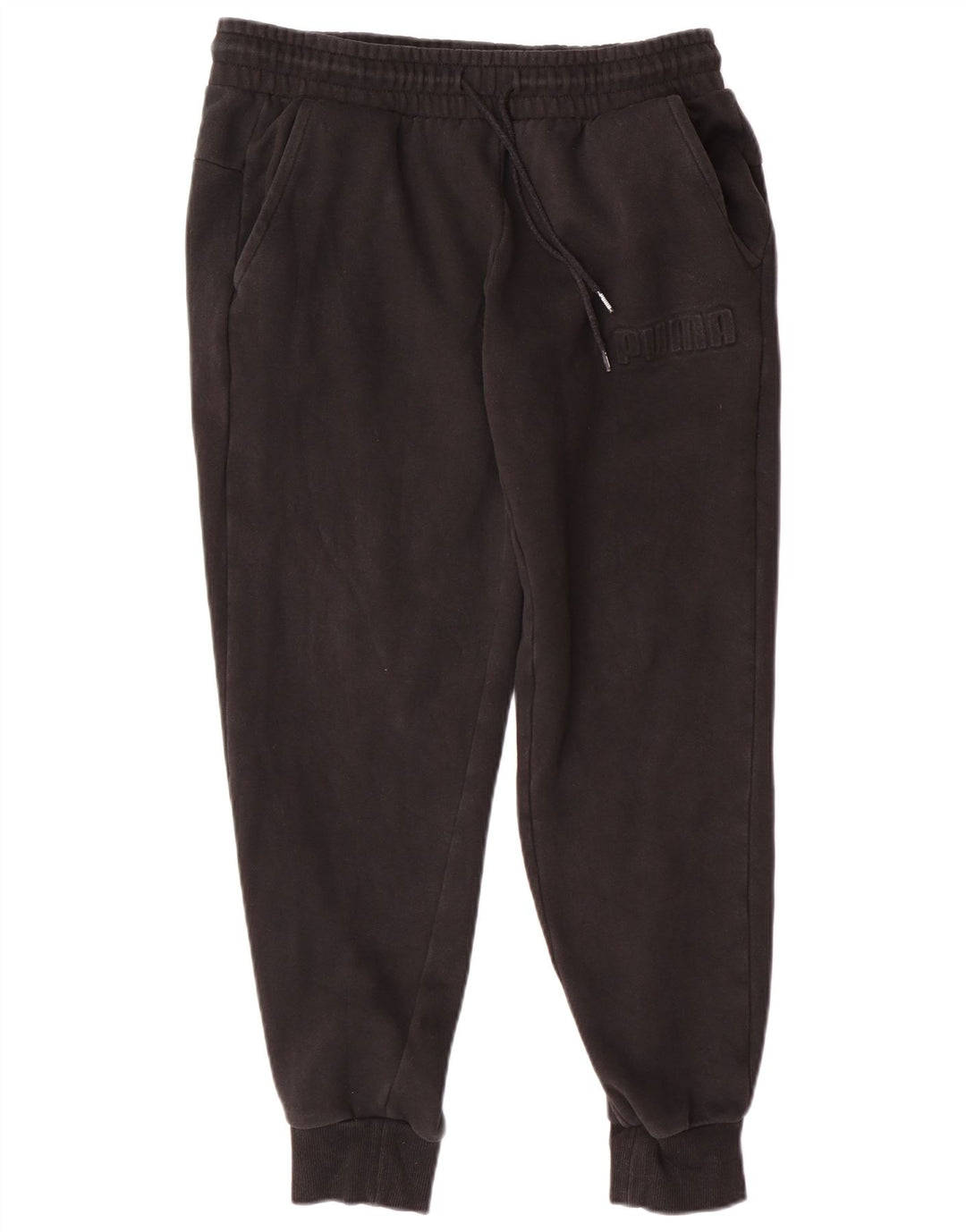 Мужские спортивные брюки PUMA с графическим принтом, джоггеры, средние черные