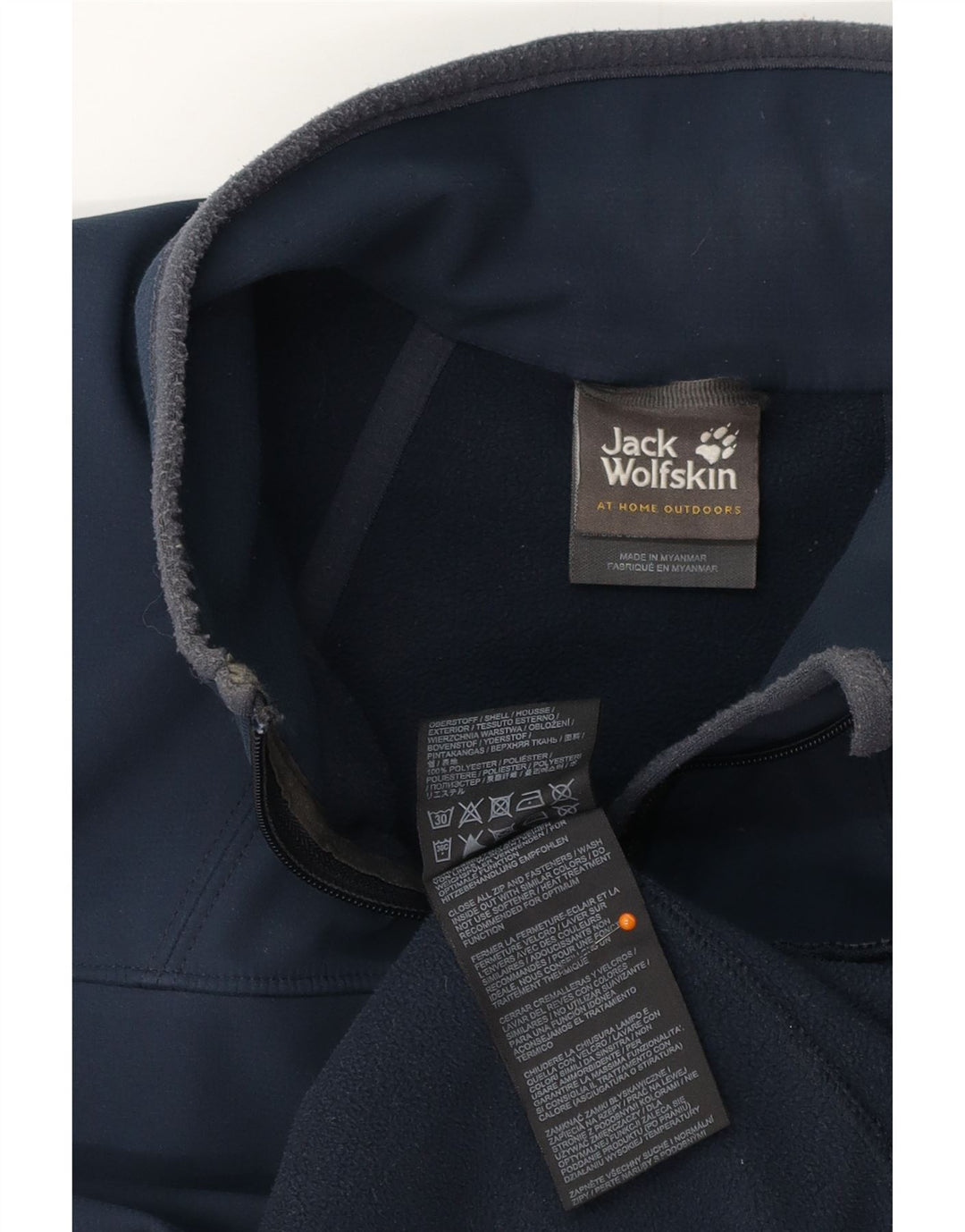 Мужской спортивный костюм JACK WOLFSKIN, верхняя куртка UK 36/38, маленький темно-синий полиэстер