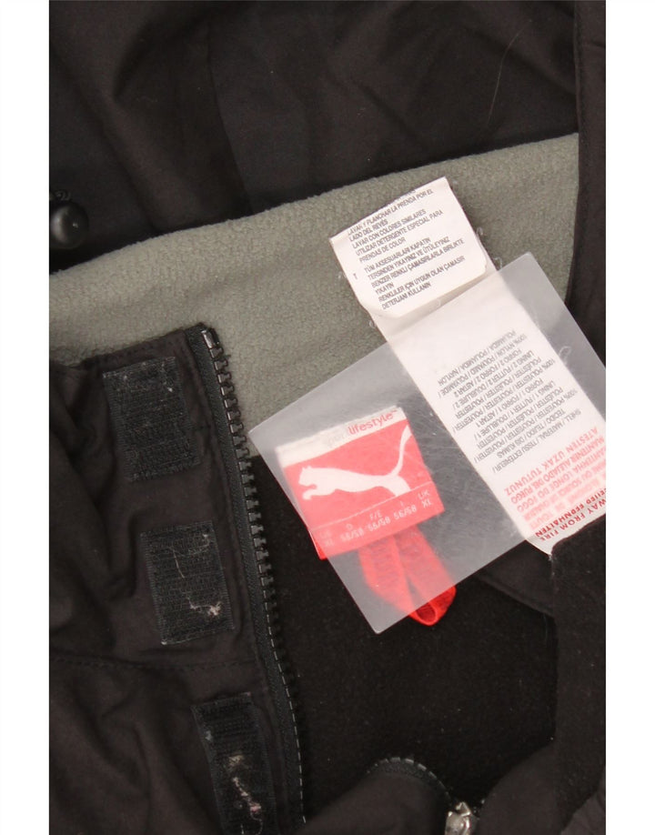 Мужская пуловер-ветровка с капюшоном Puma UK 42 XL, черный полиэстер