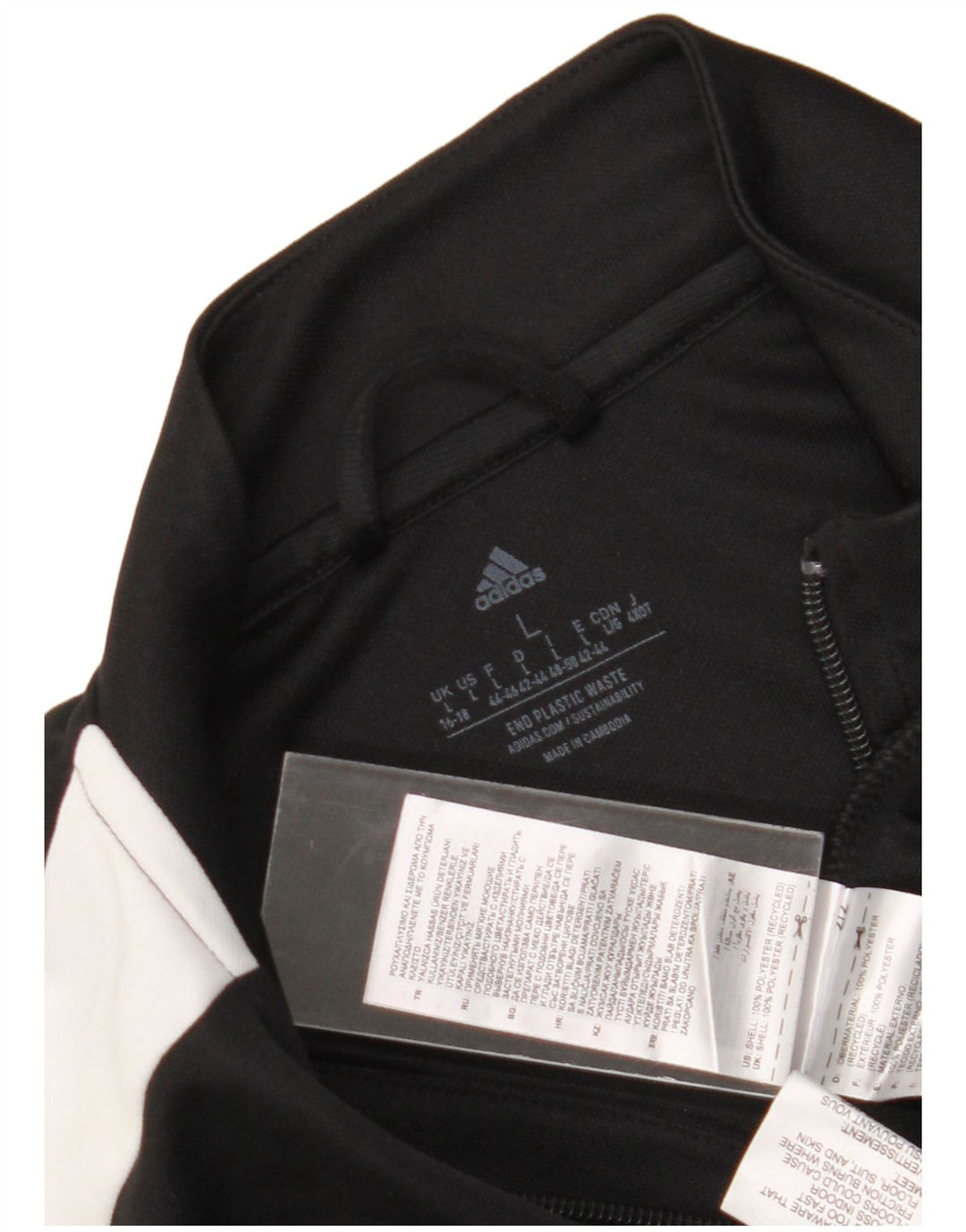 Женская спортивная куртка Adidas Aeroready UK 16/18, большой черный полиэстер
