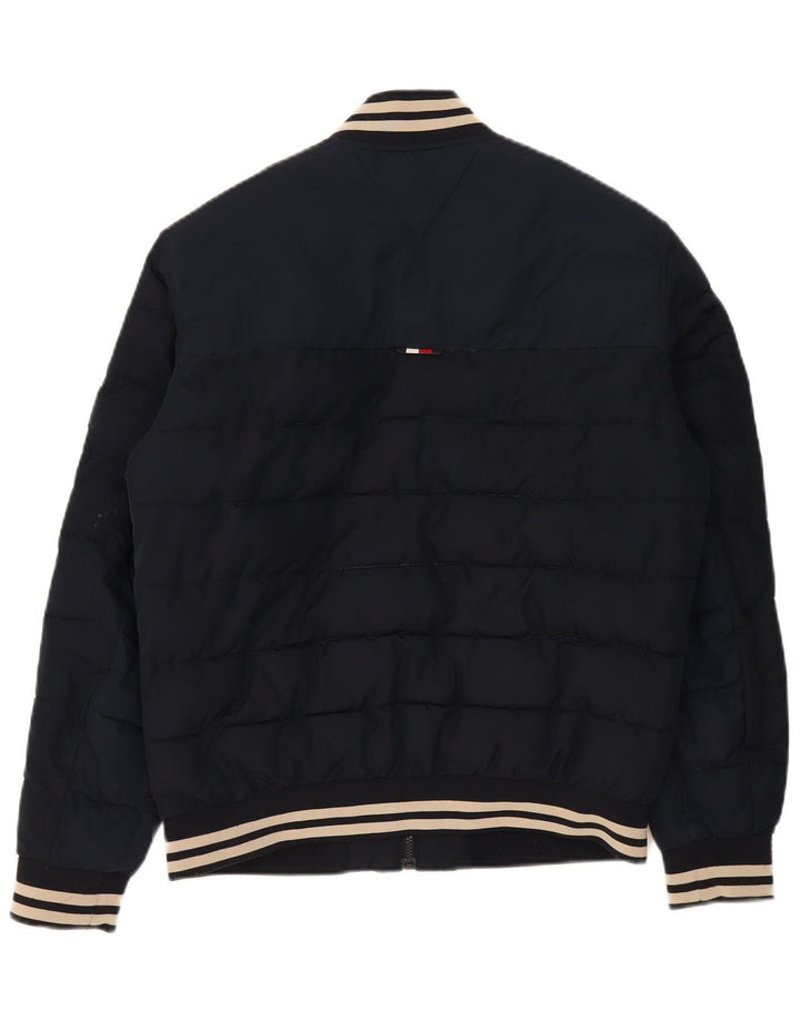 Мужская стеганая куртка Tommy Hilfiger UK 38 средний темно-синий полиэстер