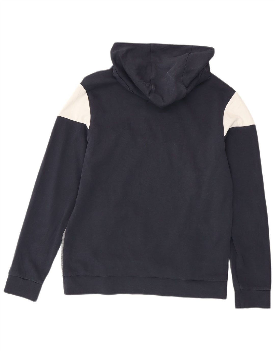 Мужской джемпер с капюшоном Hugo Boss, средний темно-синий, хлопок с цветными блоками