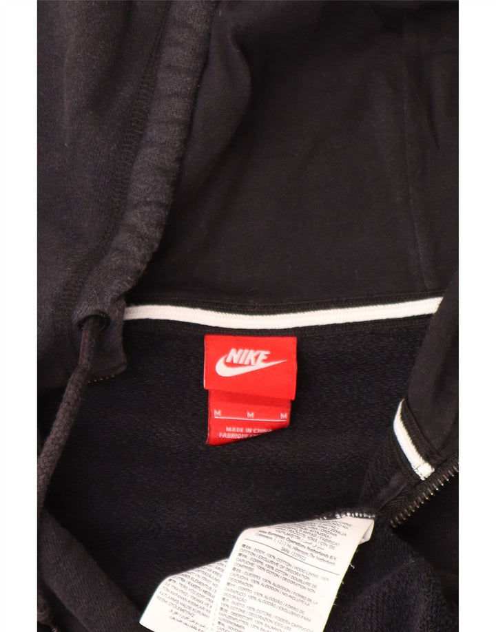 Мужской свитер с капюшоном на молнии Nike среднего размера, черный, хлопок