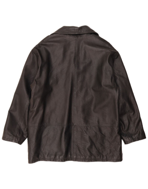 Женская кожаная куртка свободного кроя Conbipel IT 42 Medium Black