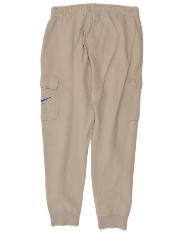 Мужские спортивные брюки-карго с графическим рисунком Nike, джоггеры, средний размер, белый хлопок, хлопок