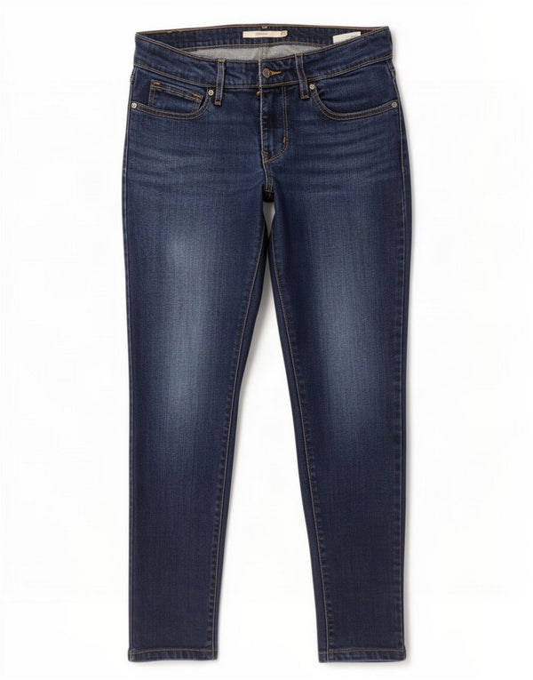 Женские джинсы скинни Levi's 711 W27 L30 темно-синие из лиоцелла