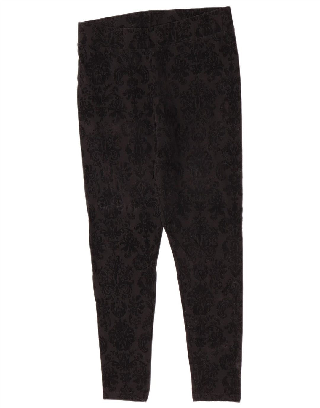 Женские леггинсы Marks & Spencer UK 14, средний черный, хлопок с пейсли