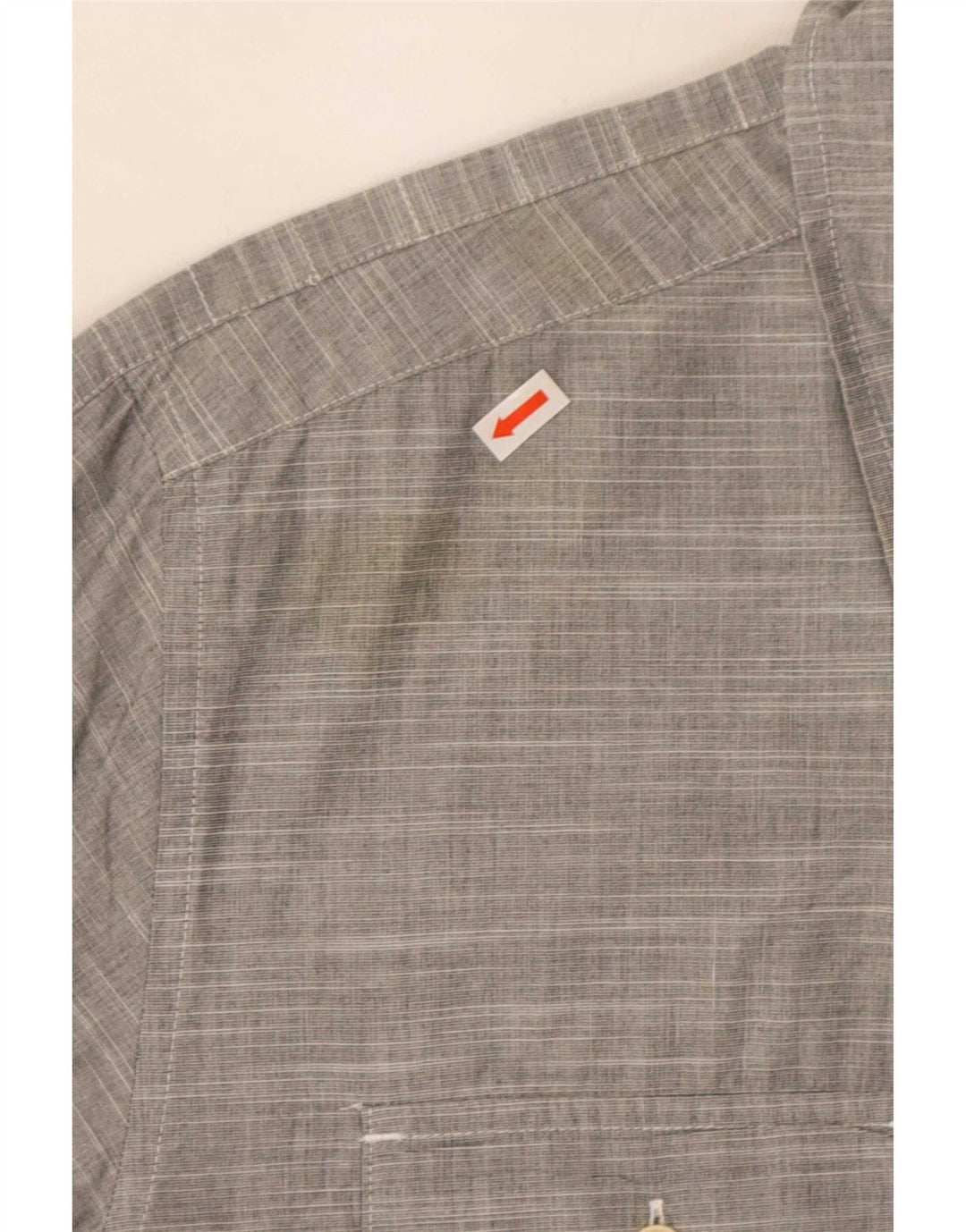 Мужская рубашка Quiksilver XL, хлопковая серая полоска