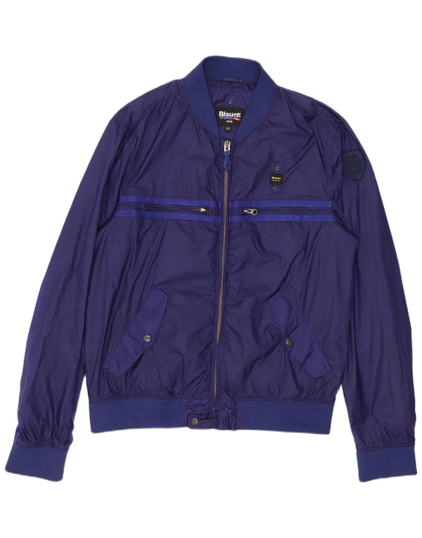 Мужская куртка-бомбер BLAUER UK 44 2XL Темно-синий