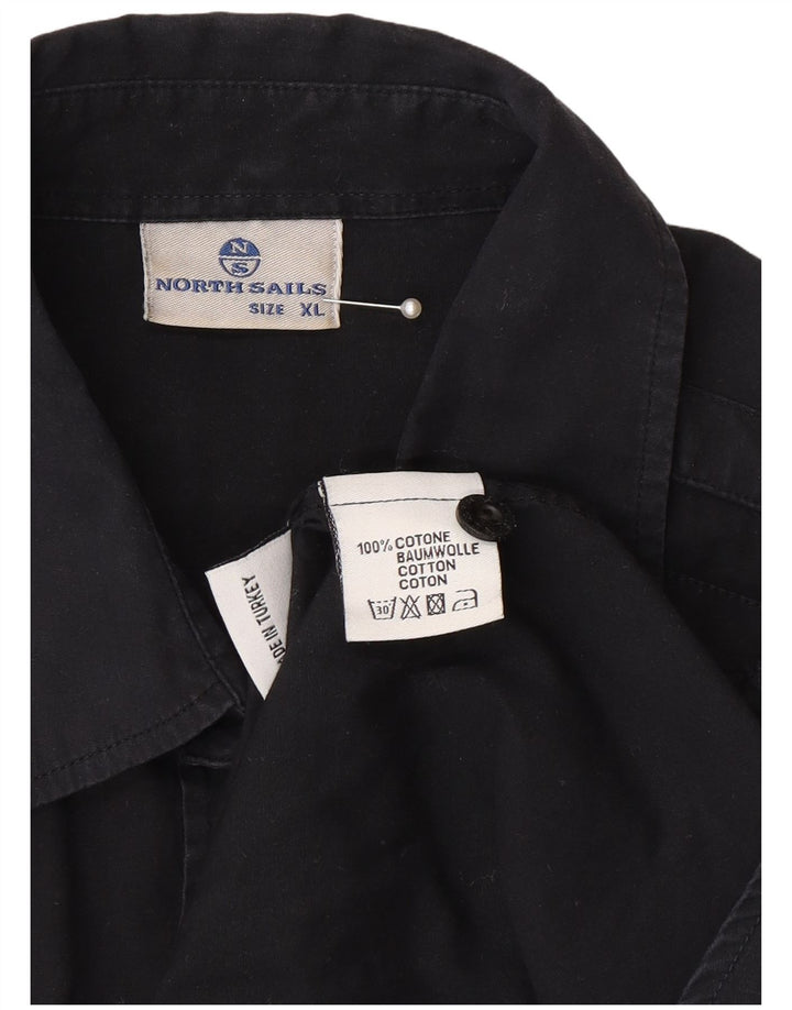 Мужская рубашка с рисунком North Sails XL, черный хлопок