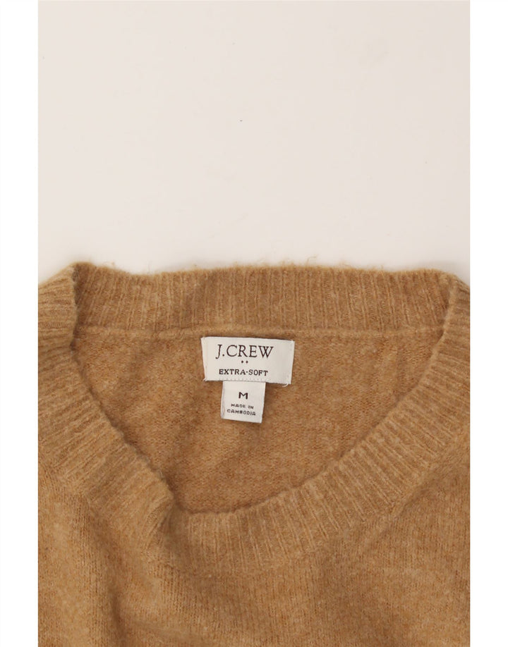 J. CREW Womens Crew Neck Jumper Sweater UK 12 Medium Beige Acrylic Vintage J. Crew and Second-Hand J. Crew from Messina Hembry 