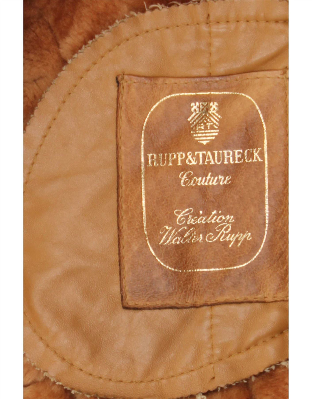 Женская короткая дубленка Rupp & Taureck Couture UK 14 Средний Коричневый