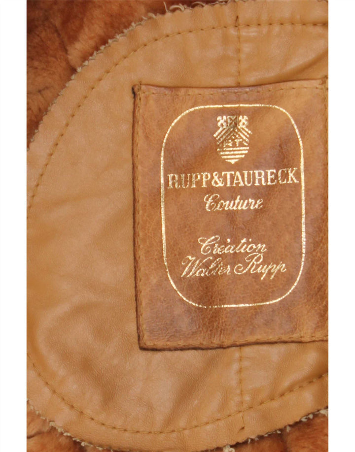 Женская короткая дубленка Rupp & Taureck Couture UK 14 Средний Коричневый