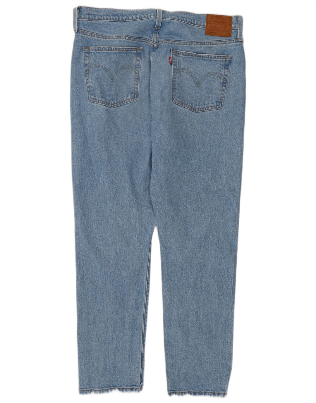Женские потертые прямые джинсы Levi's 501 W32 L28, синий хлопок