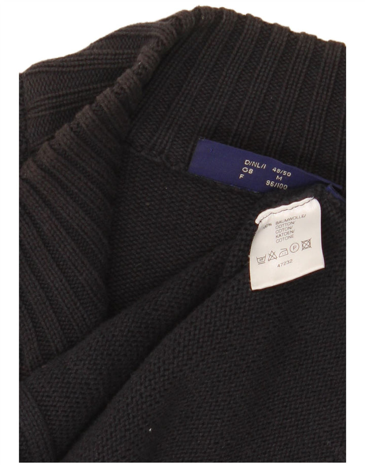 COTTON REPUBLIC Мужской кардиган-свитер среднего размера, темно-синий, хлопок