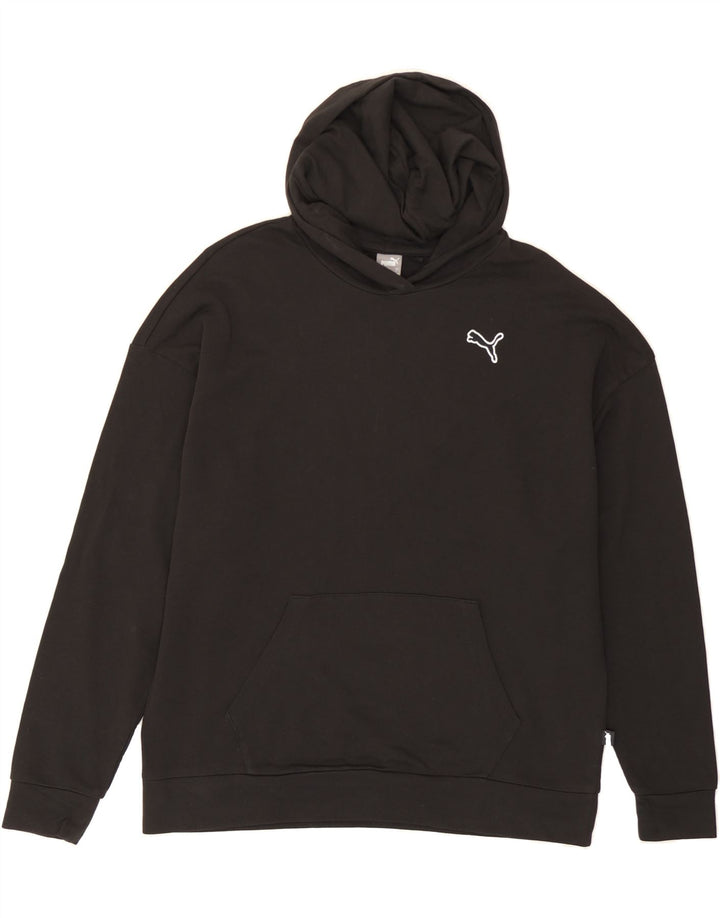 PUMA Mens Hoodie Jumper Large Black Cotton Vintage Puma and Second-Hand Puma from Messina Hembry 