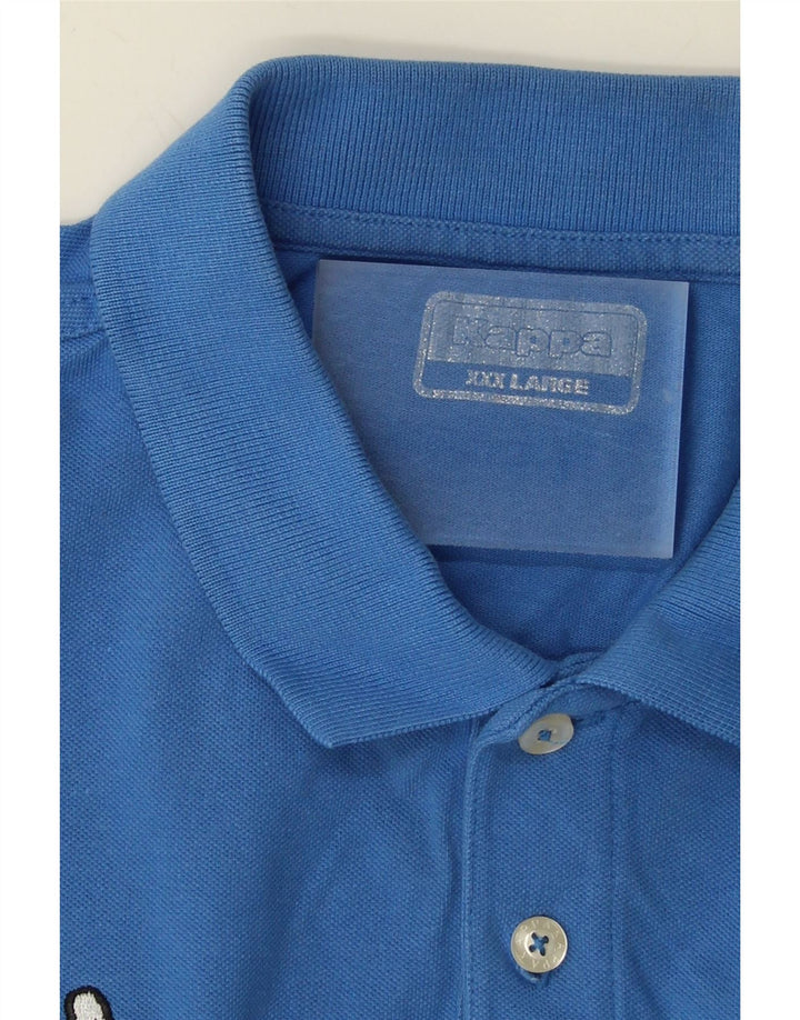 KAPPA Mens Polo Shirt 3XL Blue Vintage Kappa and Second-Hand Kappa from Messina Hembry 