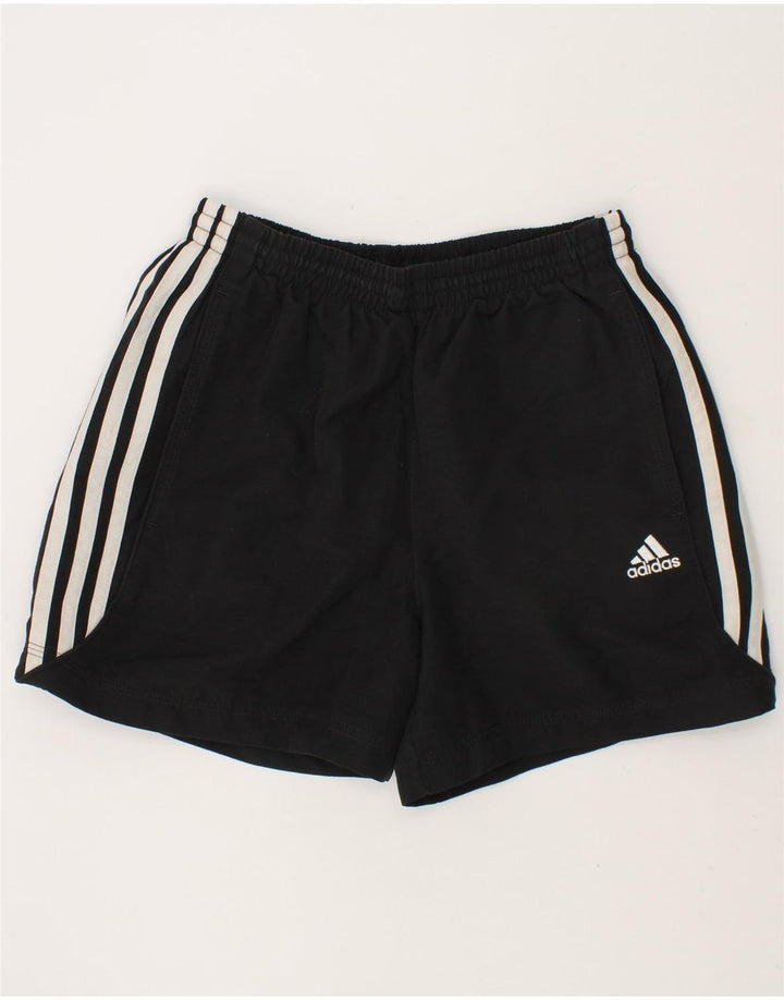 ADIDAS Boys Climalite Sport Shorts 11-12 Years Black Polyester Vintage Adidas and Second-Hand Adidas from Messina Hembry 