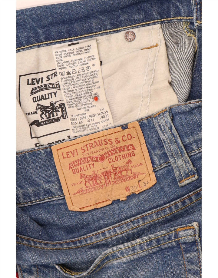 Мужские джинсы Levi's Slim 511 W35 L31 синие, хлопок